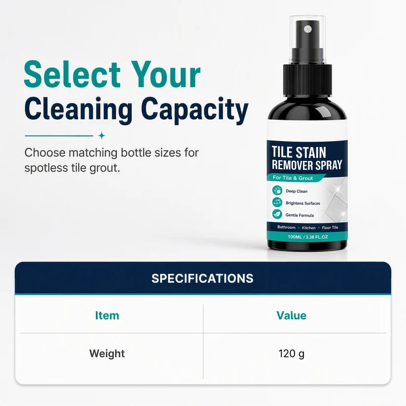 🧼🎯Grout Cleaning Spray – Easy Care for Tile Lines & Damp-Area Stains