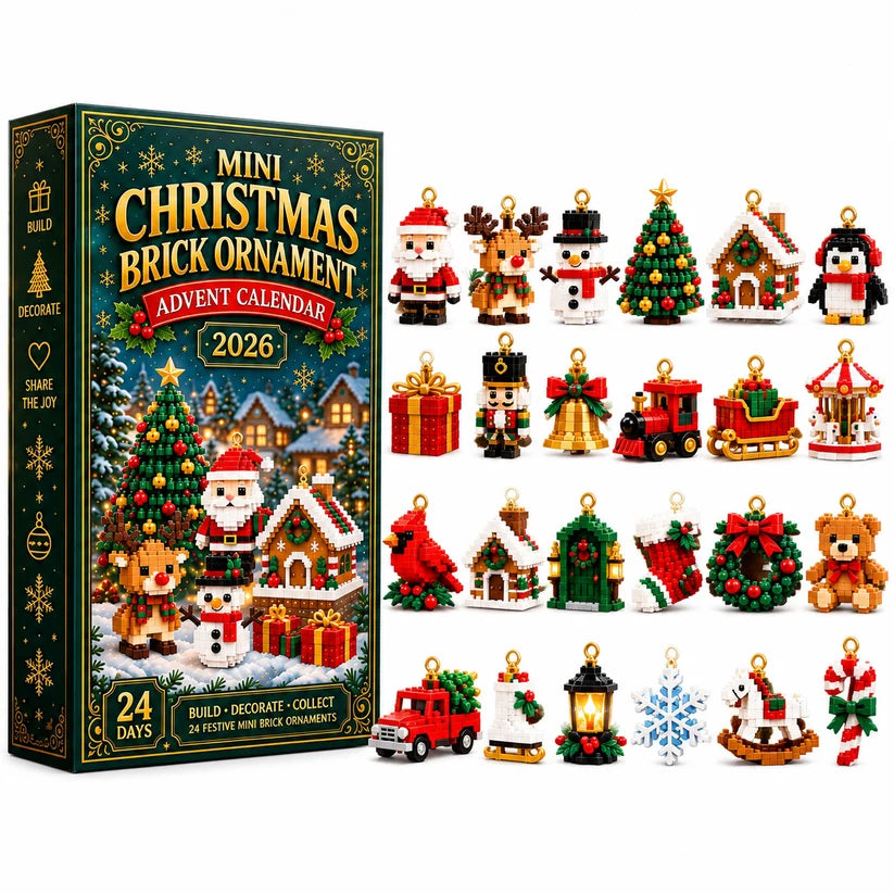 ⏳ 🎄 2026 Mini 24-Day Mini Christmas Ornament Advent Calendar 🧱