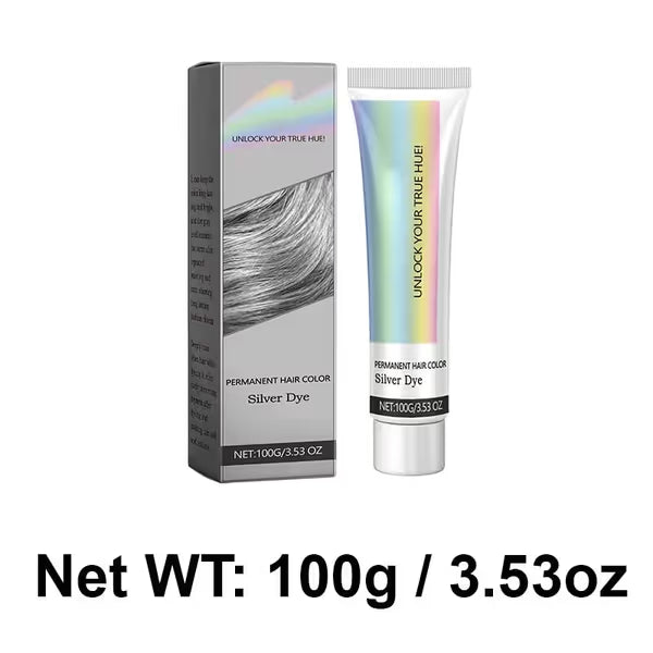 💥 2-in-1 Natural Essence Extract Silver Hair Dye