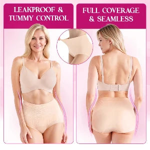 SleekHip - Leakproof High-Waist Tummy-Control Butt-Lifting Panties