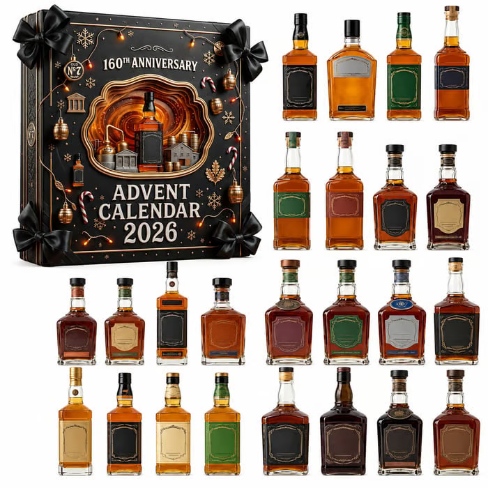 ⏰ Limited quantity 🍾 Christmas Advent calendar for the 160th anniversary in 2026 (2D flat design)