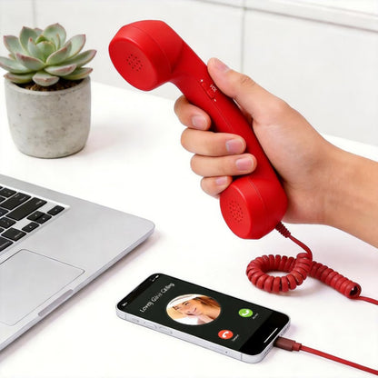 📞Retro Wired Telephone Handset for Smartphones