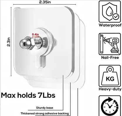 Heavy Duty Adhesive Wall Hooks