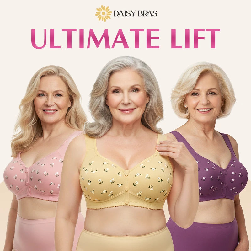 Daisy Bra - LAST DAY 70% OFF - Comfortable & Convenient Front Button Bra