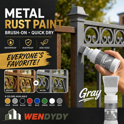 ✨New Arrival✨Water-Based Metallic Silver Paint with Built-in Brush（50% OFF）