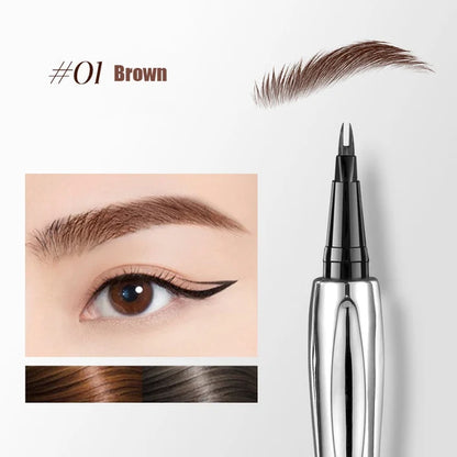 💖Buy 1 Get 1 Free💖2026 Upgraded Natural Waterproof Eyebrow Pen with Microfine Tip