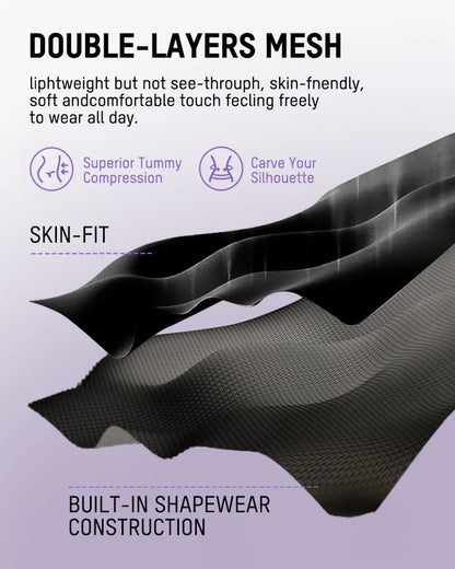 All-in-One Sculpting Bodysuit with Easy-Off Design
