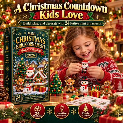 ⏳ 🎄 2026 Mini 24-Day Mini Christmas Ornament Advent Calendar 🧱