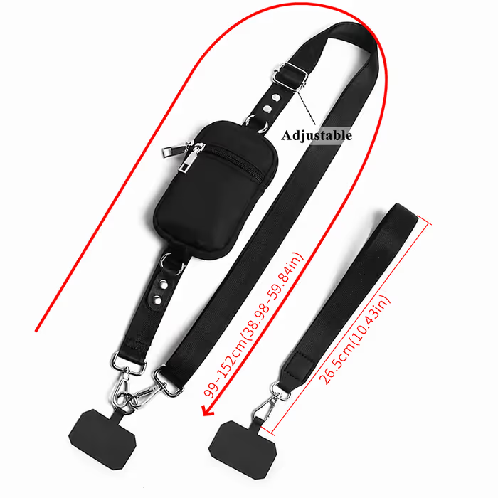 ❣️HOT SALE 50% OFF📱Plus Size Crossbody Phone Lanyard Bag - Adjustable Length, Unisex Universal Fit for Plus Size Men Women🎒