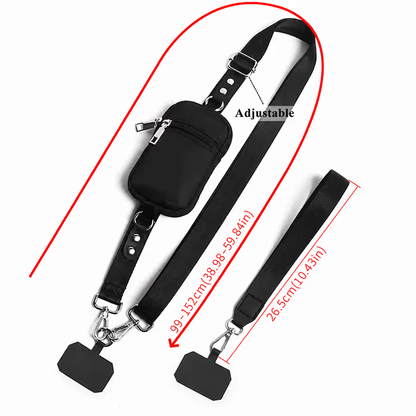 ❣️HOT SALE 50% OFF📱Plus Size Crossbody Phone Lanyard Bag - Adjustable Length, Unisex Universal Fit for Plus Size Men Women🎒