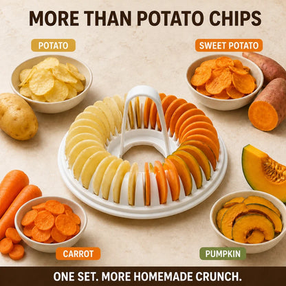 DIY Microwave Potato Chip Maker with Slicer Bowl Set