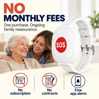🚨 WiFi SOS Alert Bracelet – One-Touch Emergency Alerts with Family App Notifications📱