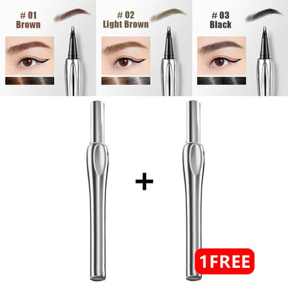 💖Buy 1 Get 1 Free💖2026 Upgraded Natural Waterproof Eyebrow Pen with Microfine Tip