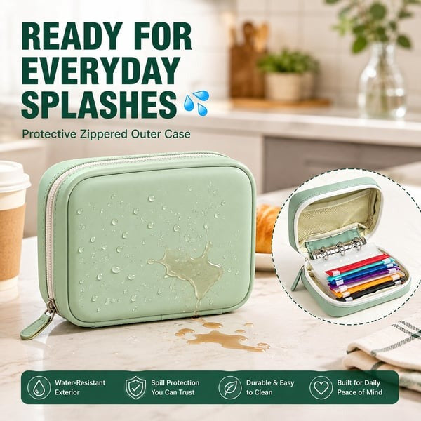 ✨2‑Week Pill Organizer Binder Case 💊 Travel Waterproof Medication Storage Bag