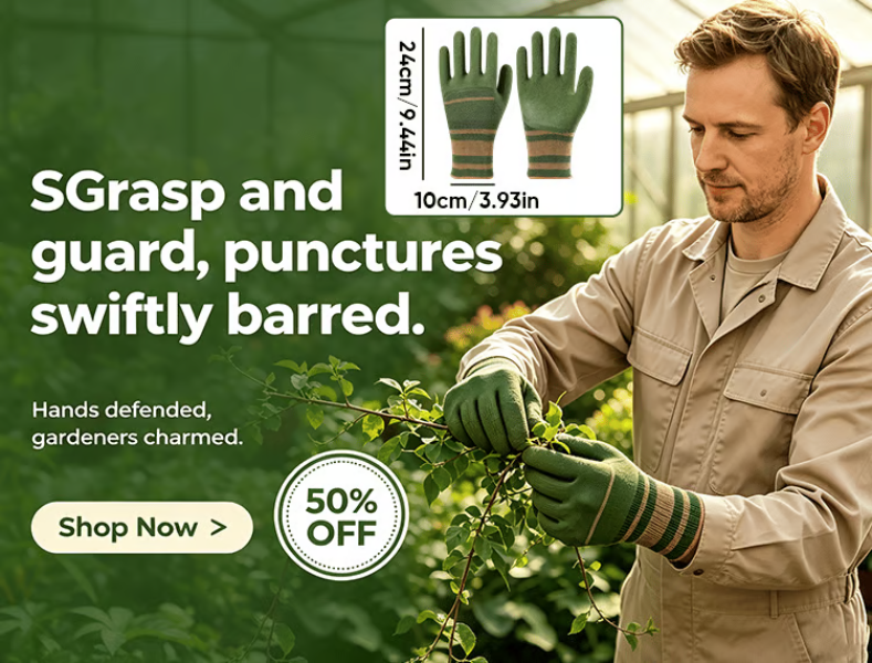 Puncture-Resistant & Waterproof Gardening Gloves🧤