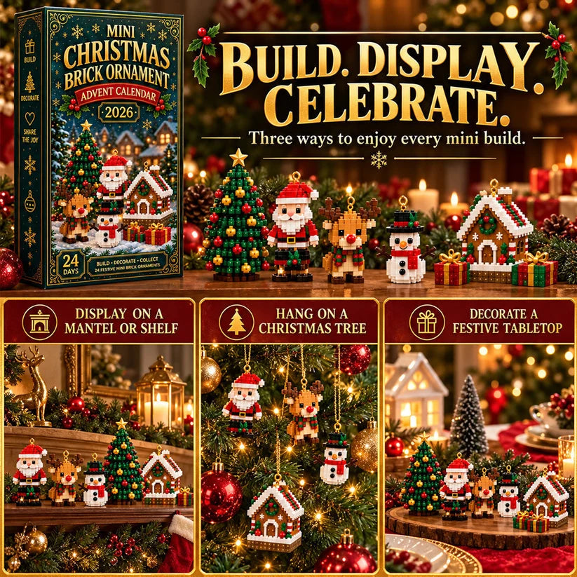 ⏳ 🎄 2026 Mini 24-Day Mini Christmas Ornament Advent Calendar 🧱