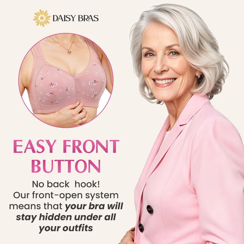 Daisy Bra - LAST DAY 70% OFF - Comfortable & Convenient Front Button Bra