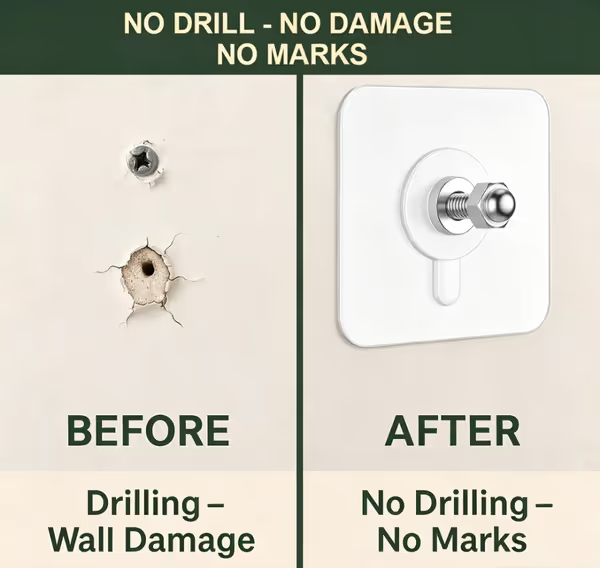 Heavy Duty Adhesive Wall Hooks