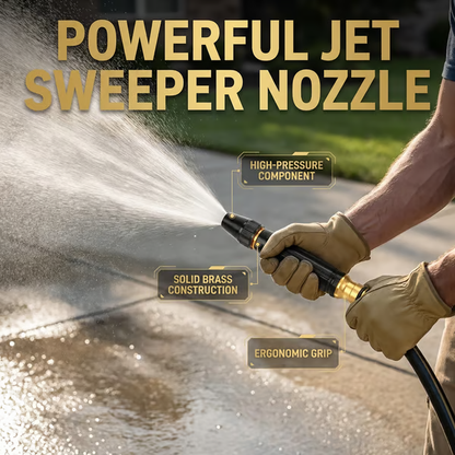 👍Heavy-duty solid brass adjustable rotating hose nozzle💦