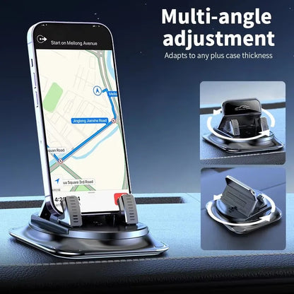 360° Rotatable Car Phone Holder — Dashboard Mount for Navigation