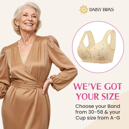 Daisy Bra - LAST DAY 70% OFF - Comfortable & Convenient Front Button Bra