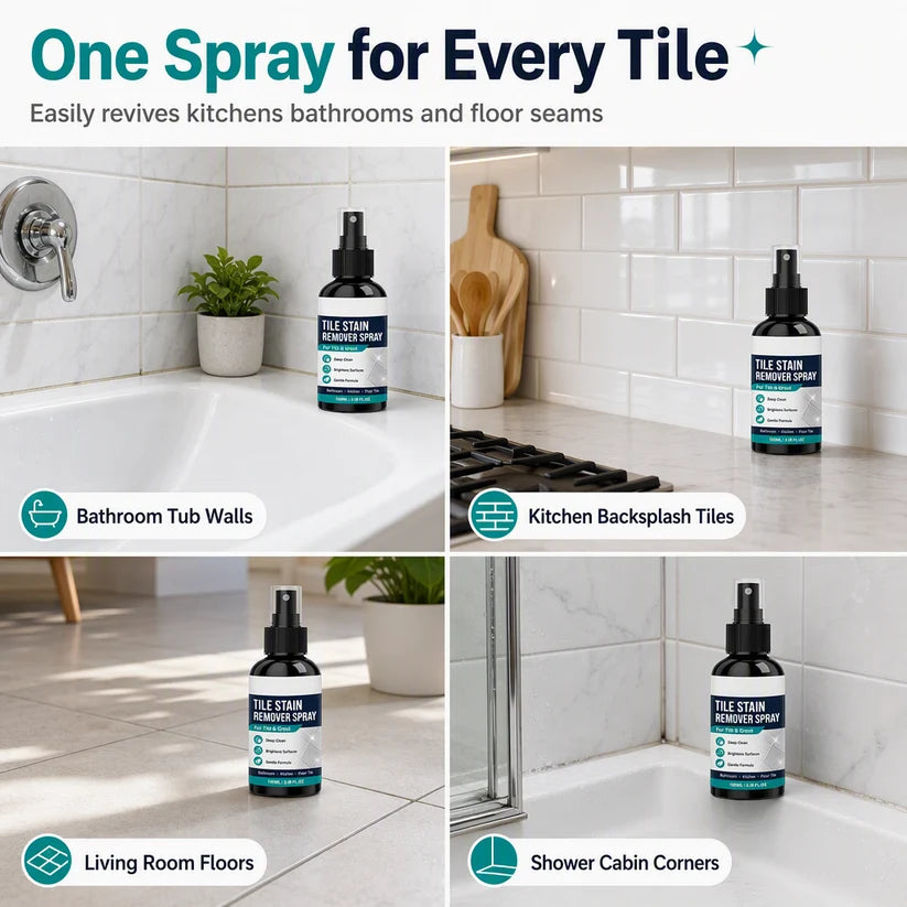 🧼🎯Grout Cleaning Spray – Easy Care for Tile Lines & Damp-Area Stains