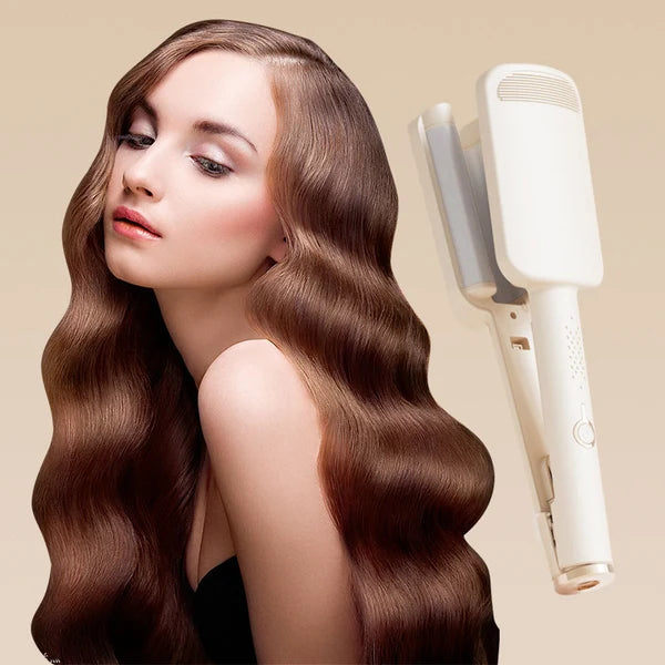 🌸LIMITED-TIME 50% OFF!🌟32MM Wavy Hair Curler – Big Bouncy Curls, 4 Adjustable Heat Settings & Negative Ion Care – Salon-Quality Styling at Home 💇‍♀️