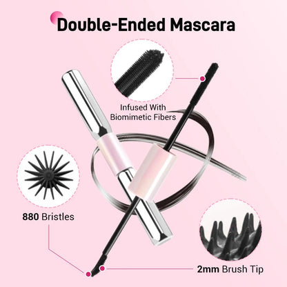 💕50% OFF 💕Double-Ended Waterproof Lengthening & Curling Mascara