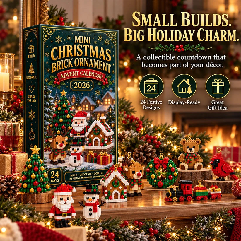 ⏳ 🎄 2026 Mini 24-Day Mini Christmas Ornament Advent Calendar 🧱