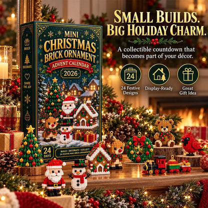 ⏳ 🎄 2026 Mini 24-Day Mini Christmas Ornament Advent Calendar 🧱