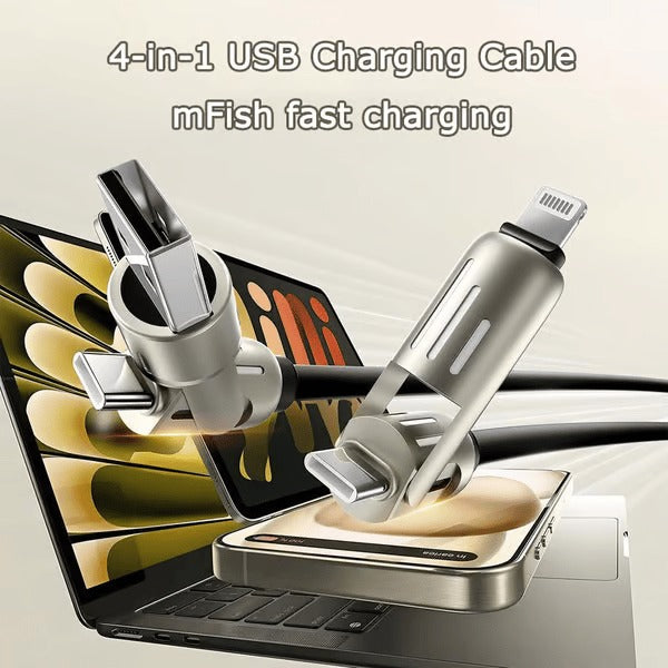 🔥Last Day 49% OFF🔥 -📲4-in-1 USB Charging Cable mFish fast charging MAX 240W⚡