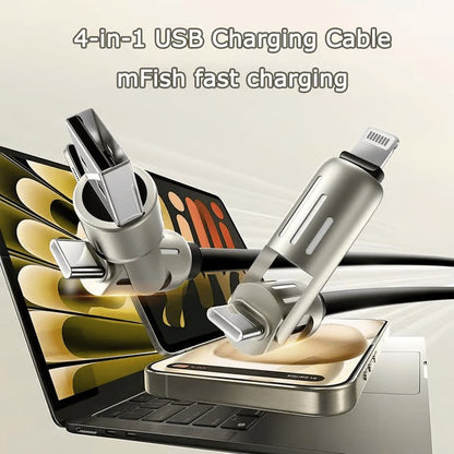 🔥Last Day 49% OFF🔥 -📲4-in-1 USB Charging Cable mFish fast charging MAX 240W⚡