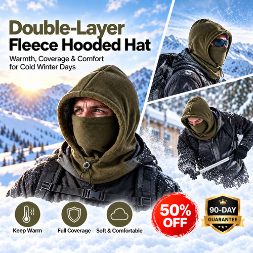❄️3-in-1 Winter Windproof Balaclava—All-around winter protection for the face and neck, designed for the outdoors