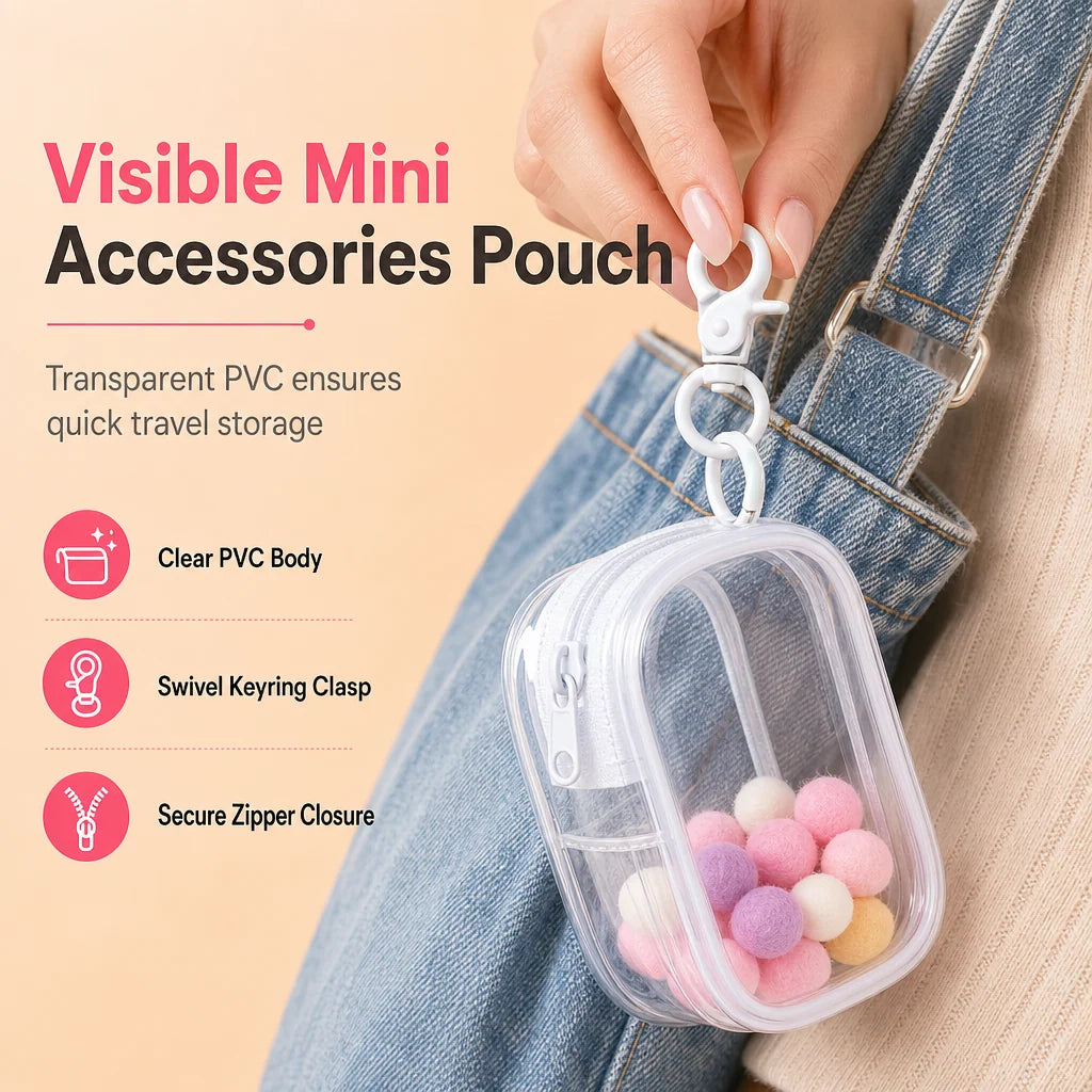 🏆 50% Off Limited-Time Offer 🎁 Portable Transparent Travel Organizer Bag