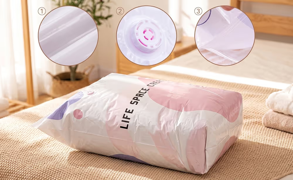 📦 Large-capacity vacuum storage compression bags – no pump needed! 💨✨