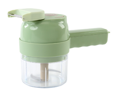 5-in-1 Electric Vegetable Chopper — Cordless Food Processor with Cleaning Brush