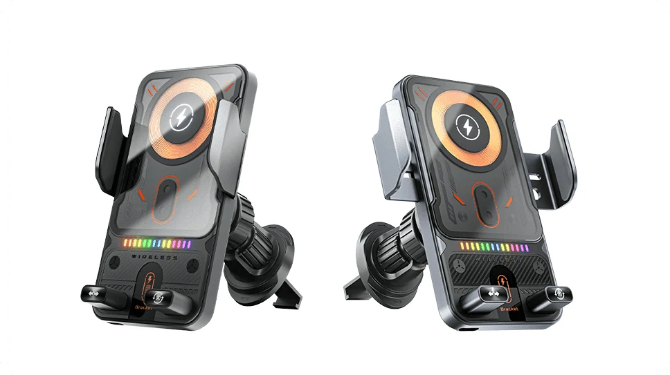 2-in-1 Smart Wireless Car Phone Mount