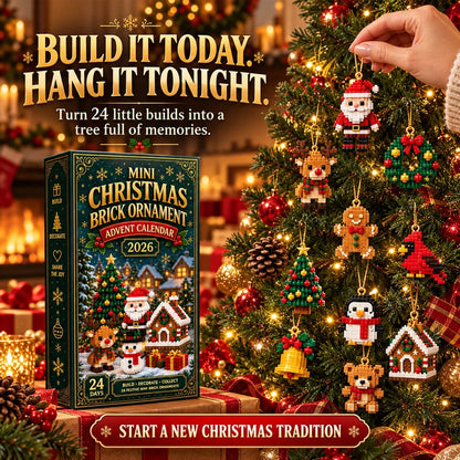 ⏳ 🎄 2026 Mini 24-Day Mini Christmas Ornament Advent Calendar 🧱
