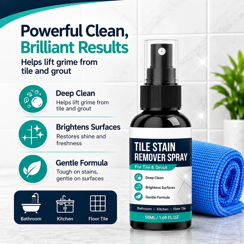🧼🎯Grout Cleaning Spray – Easy Care for Tile Lines & Damp-Area Stains