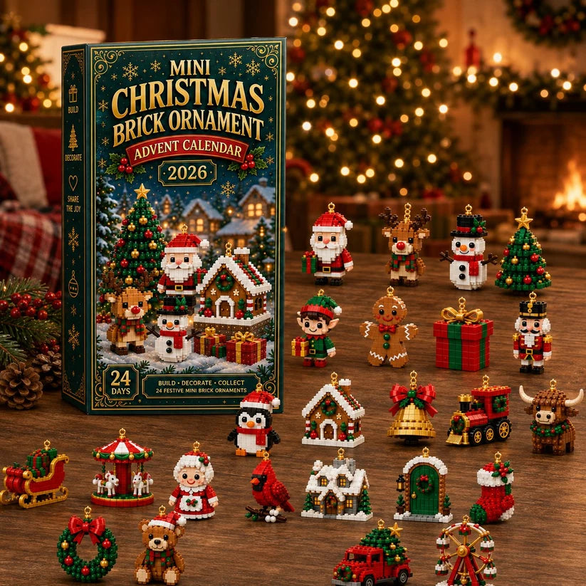 ⏳ 🎄 2026 Mini 24-Day Mini Christmas Ornament Advent Calendar 🧱
