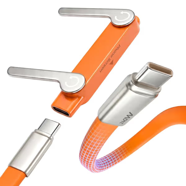 🔥🔥 Magnetic Fast Charging Cable with Detachable Phone Stand