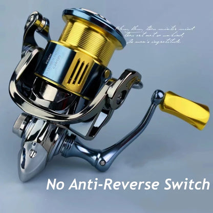 MK Series Long-Cast Spinning Reel – No Anti-Reverse Switch