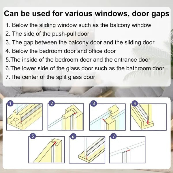 🔥16.4Ft Door Weather Stripping