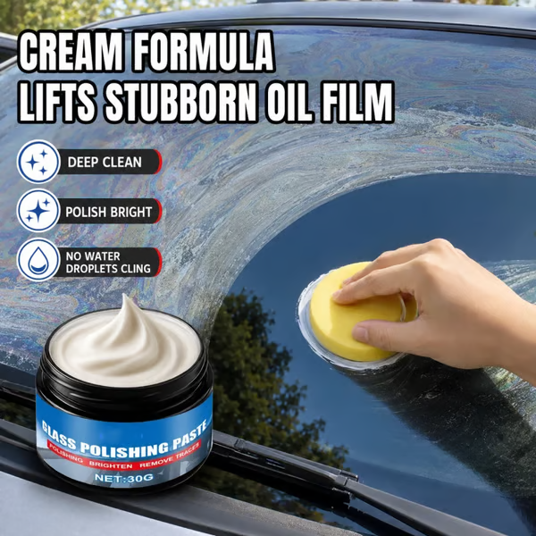 🚗Instantly clears and eliminates safety hazards. Car windshield washer fluid remover – removes glare and wiper marks, waterproof and rainproof.