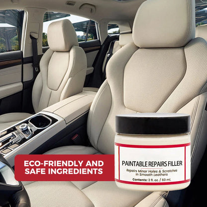 Leather repair cream – fills deep scratches & cracks, restores smooth feel, safe for all leather types