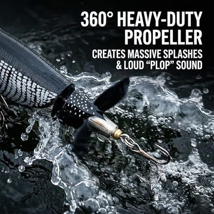 🦈 Elite Surface Predator: Multi-Jointed 360° Rotating Tail Lure