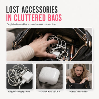 🏆 50% Off Limited-Time Offer 🎁 Portable Transparent Travel Organizer Bag