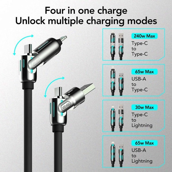 🔥Last Day 49% OFF🔥 -📲4-in-1 USB Charging Cable mFish fast charging MAX 240W⚡