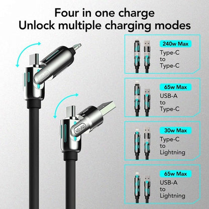 🔥Last Day 49% OFF🔥 -📲4-in-1 USB Charging Cable mFish fast charging MAX 240W⚡