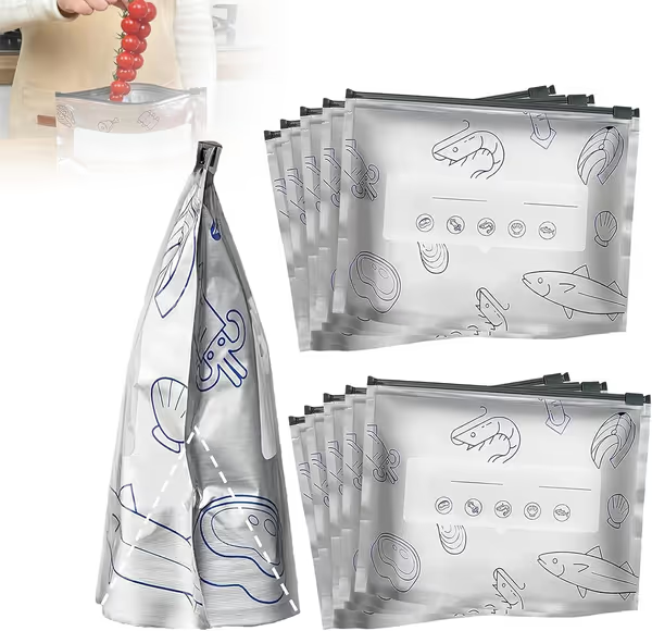 💥Reusable Aluminum Foil Freshness Seal Bags – Your Kitchen’s New Best Friend! 🍴✨